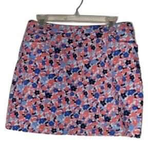 Hearts Of Palm Stretch Multicolor Pull-On Golf Skort Size 10P.